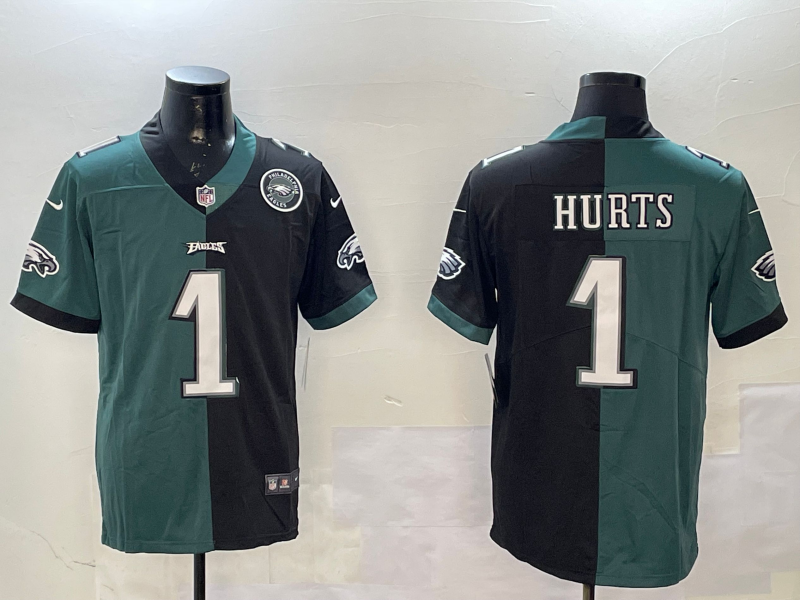 Men Philadelphia Eagles #11 Hurts black 2025 Nike NFL jersey style 0112->philadelphia eagles->NFL Jersey
